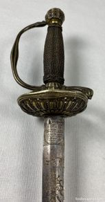 Military Antiques: ESPADA DE CEÑIR OFICIAL DE LA ARMADA SXVIII ESPAÑA CONCHAS AFRANCESADA